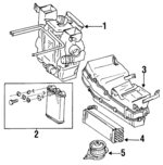 1238303258 - HVAC: A/C Evaporator Core for Mercedes-Benz Image