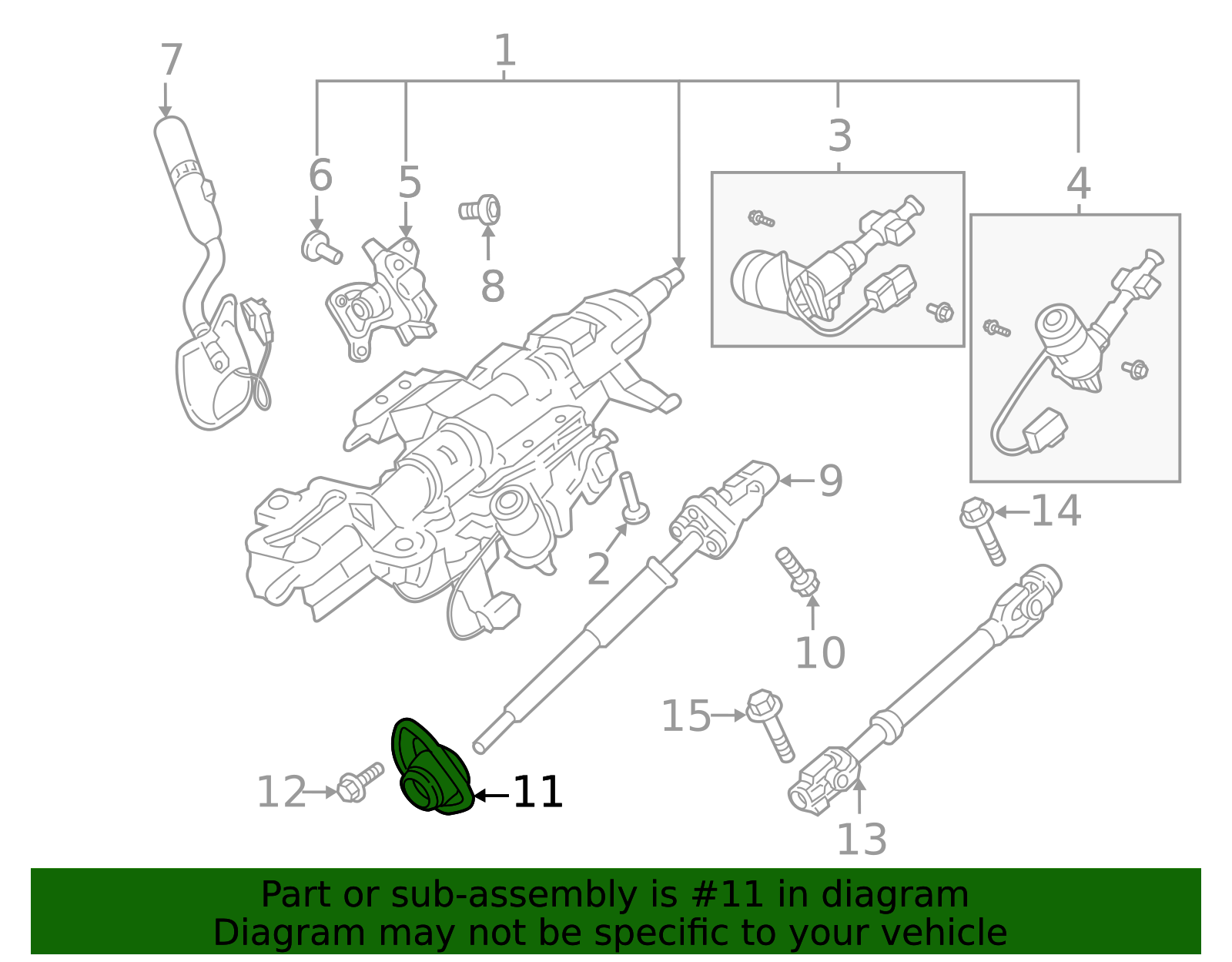 2017-2019 Ford Steering Coupling Boot HC3Z-3D677-B | Awesome Parts Ford