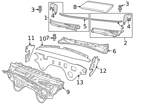 Cowl for 2004 Pontiac GTO #0