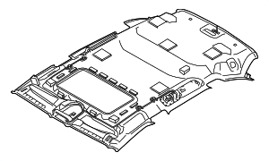 958555524028U3 - Body: Headliner for Porsche Image