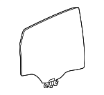 68104923AA - Body: Door Glass for Chrysler: 200 Image