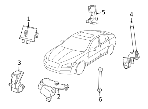 Headlamp Components for 2010 Jaguar XFR #2