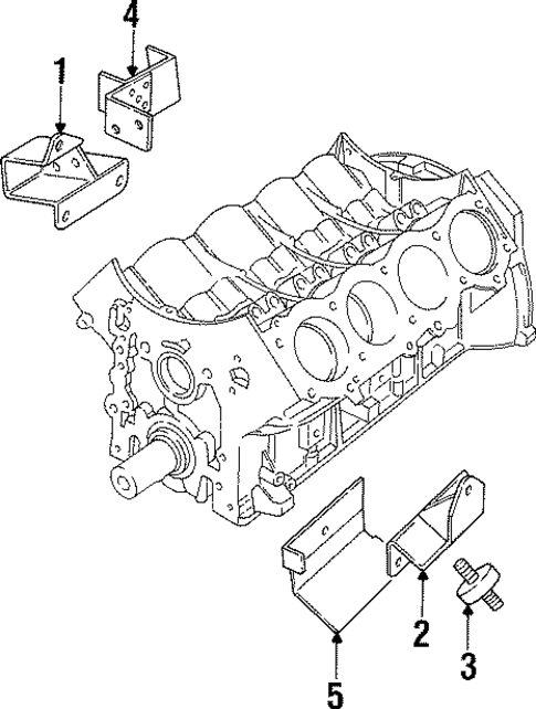 Engine & Trans Mounting for 1997 Land Rover Defender 90 #0