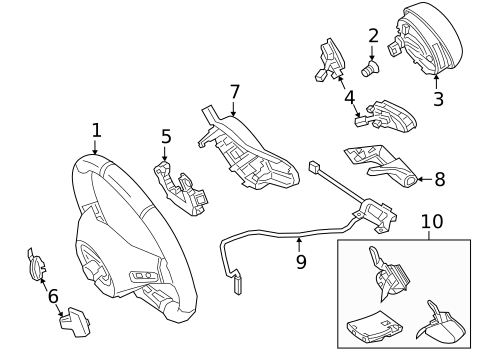 Steering Wheel & Trim for 2021 Mercedes-Benz S63 AMG #1