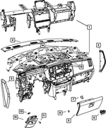 1JX841DHAA - Electrical: Instrument Panel Panel for Mopar Image
