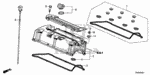90441RAAA00 - Engine: WASHER, HEAD COVER for Honda Image
