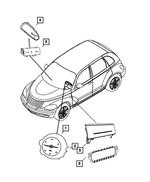 1BS56XDHAB - Restraints: Air Bag Module Cover for Mopar Image