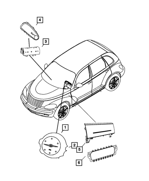 Air  Bags for 2010 Chrysler PT Cruiser #1