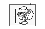 6E133062H - Air &amp; Fuel Delivery: Fuel Injection Throttle Body for Audi Image