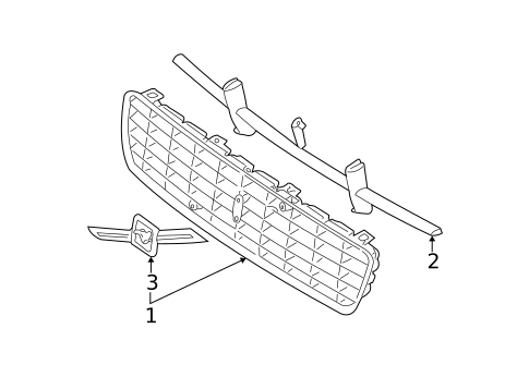 Grille & Components for 2004 Volvo S60 #0