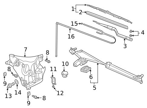 Wipers for 2002 Pontiac Aztek #0