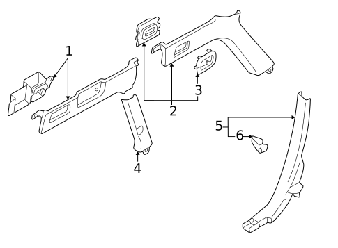 Interior Trim - Quarter Panels for 2002 Audi Allroad Quattro #0