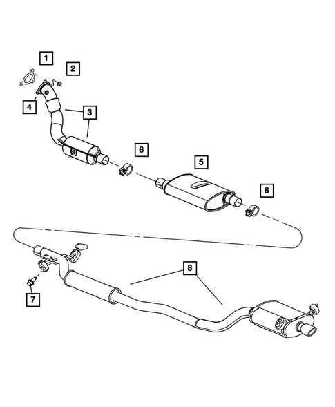 Exhaust System for 2007 Chrysler Pacifica #0
