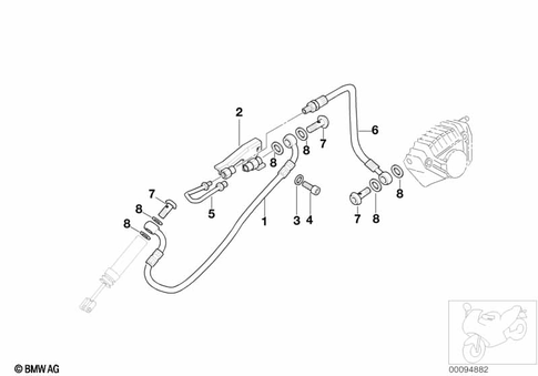 Brake Lines for 2003 BMW-Motorrad K 1200 RS #3