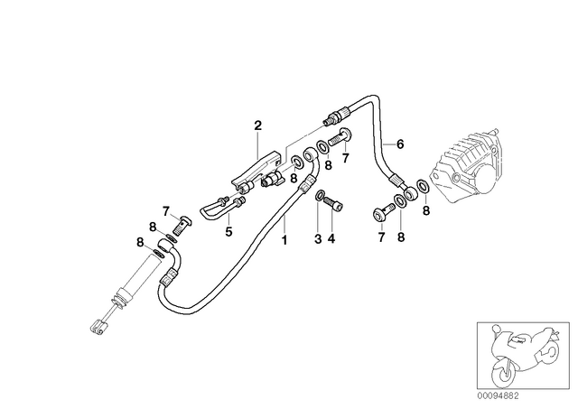 34327661752 - : Bypass Cable for BMW-Motorrad Image