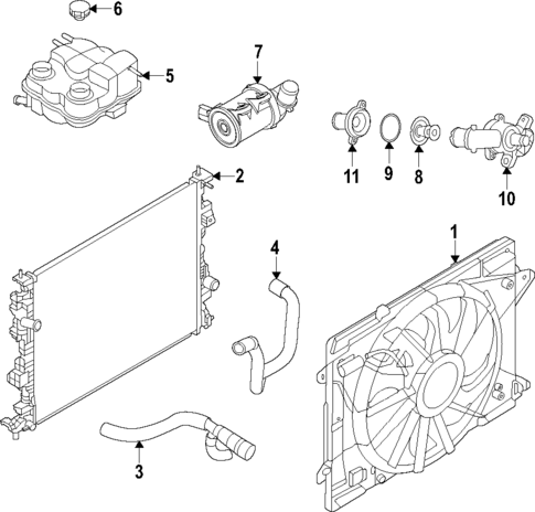 Cooling System for 2025 Lincoln Corsair #0