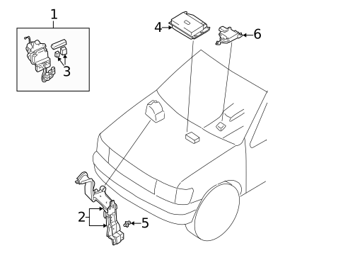 ABS Components for 1999 INFINITI QX4 #0