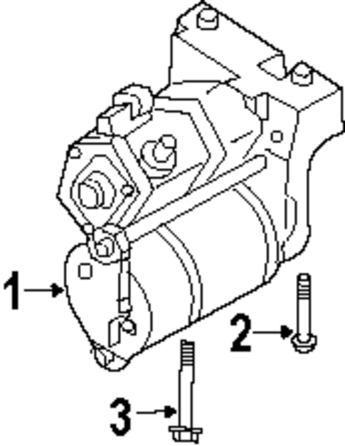 Starter for 2004 Isuzu Axiom #1