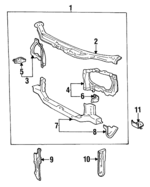 5320101050 - Cooling System: Radiator Support for Toyota: Corolla Image