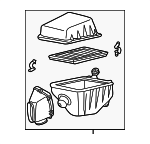 16500ZK30A - : Air Cleaner Assembly for Nissan Image
