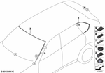 51317462206 - : Drip Molding, Right for BMW Image