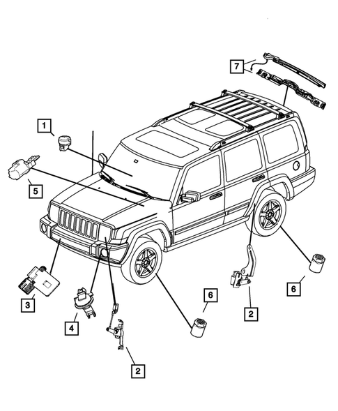 Sensors for 2008 Jeep Commander #1