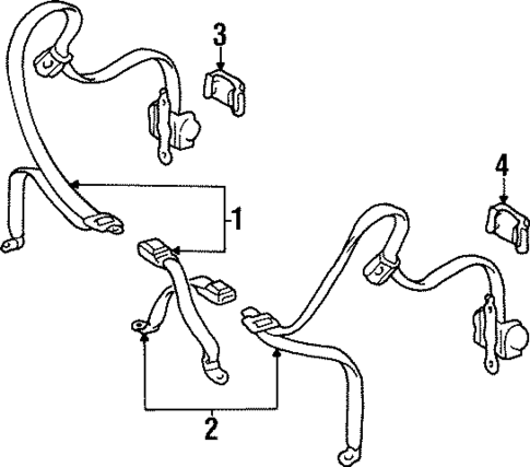 Seat Belt for 1997 Toyota Paseo #3