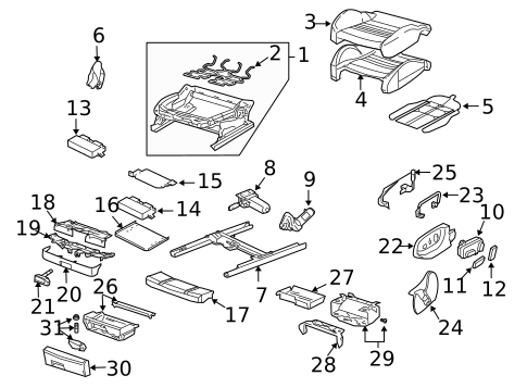 Front Seat Components for 2007 Audi A4 Quattro #7