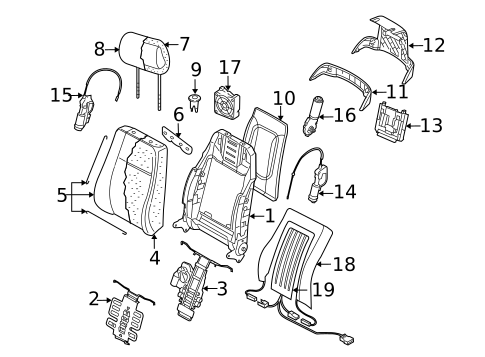 Front Seat Components for 2009 Audi S8 #0