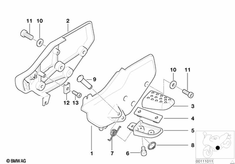 Footrests for 2003 BMW-Motorrad K 1200 LT #1