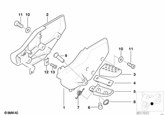 46712332757 - : Bracket for BMW-Motorrad Image