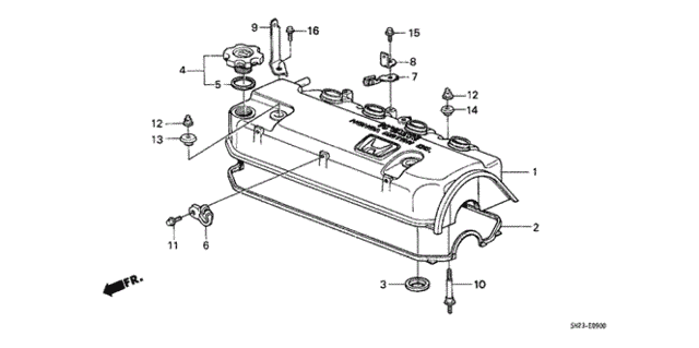 Cylinder Head Cover for 1991 Honda CRX #0