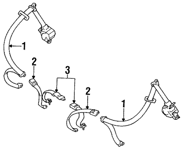 7336016322J0 - : Retractor for Toyota Image