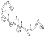 7336016321J0 - Electrical: Retractor for Toyota: Tercel Image