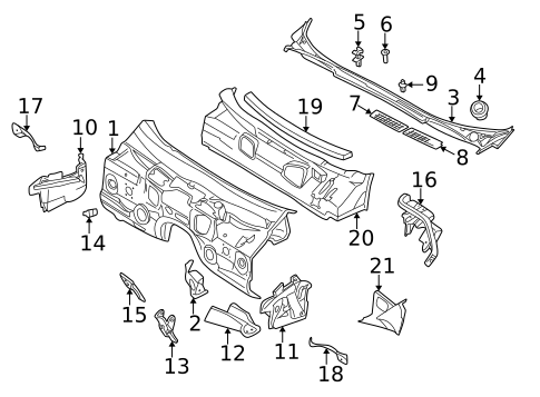 Cowl for 1997 BMW 750iL #0