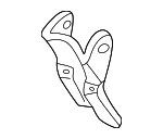 41118167258 - Body: Mount Bracket for BMW: 525i, 528i, 530i, 540i, 740i, 740iL, 750iL, M5 Image