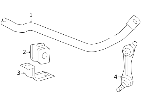 Stabilizer Bar & Components for 2004 Cadillac XLR #0