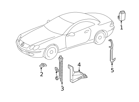 Tire Pressure Monitor Components for 2009 Mercedes-Benz SL63 AMG #0