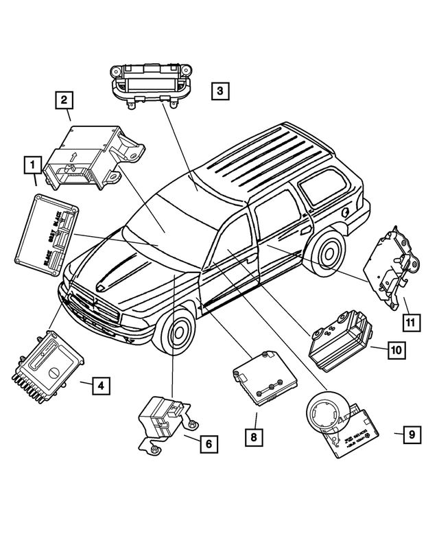 R6028242AI - Electrical: Transfer Case Control Module, Remanufactured for Mopar Image image