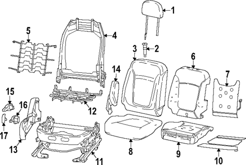 Passenger Seat Components for 2025 Dodge Hornet #1