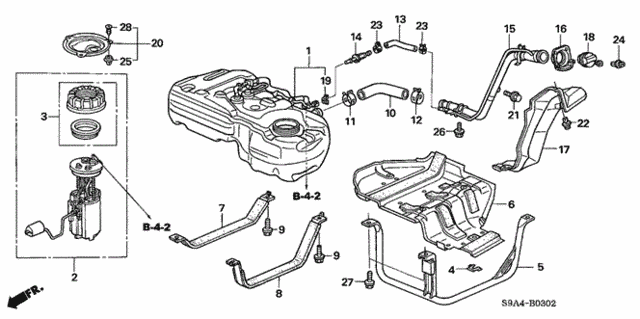 Fuel Tank (3) for 2005 Honda CR-V #0