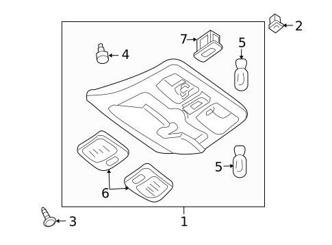 Overhead Console for 2010 Mazda Tribute #0