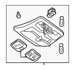 ZZDB6981032 - Body: Overhead Console for Mazda: Tribute Image