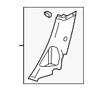 CV6Z5431013AA - Body: Lower Quarter Trim for Ford: Focus Image