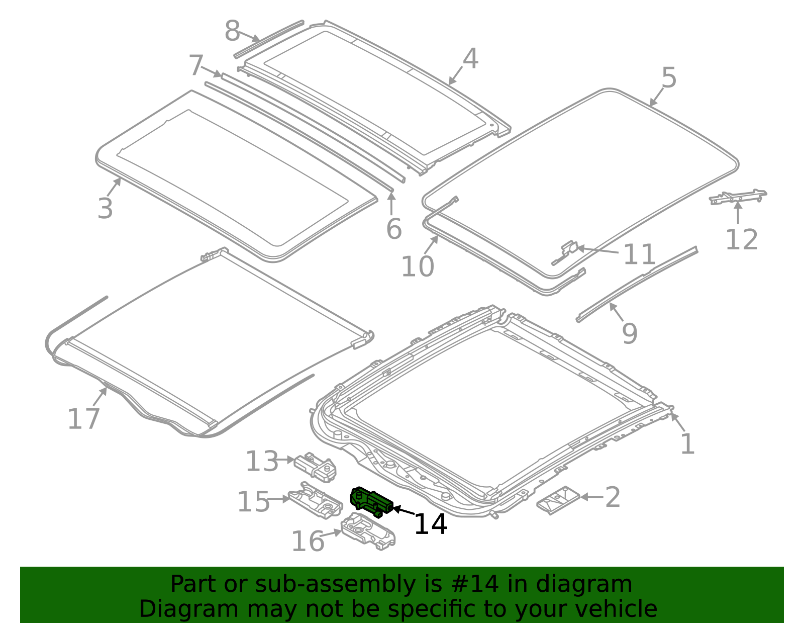 Window Shade Motor - BMW (67618495205)