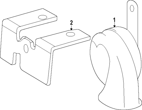 Horn for 2024 Subaru Solterra #0