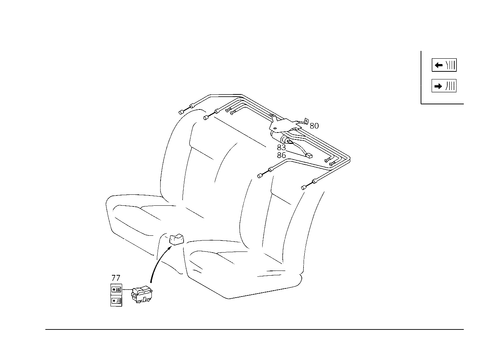 Curtain and Roller Blind, Rear Window for 1993 Mercedes-Benz 500SEL #1