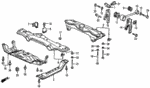 91615SA5000 - Body/Air Conditioning: GROMMET, HOLE (25MM) for Honda Image