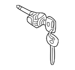88969896 - Body: Cylinder &amp; Keys for Pontiac: Vibe Image