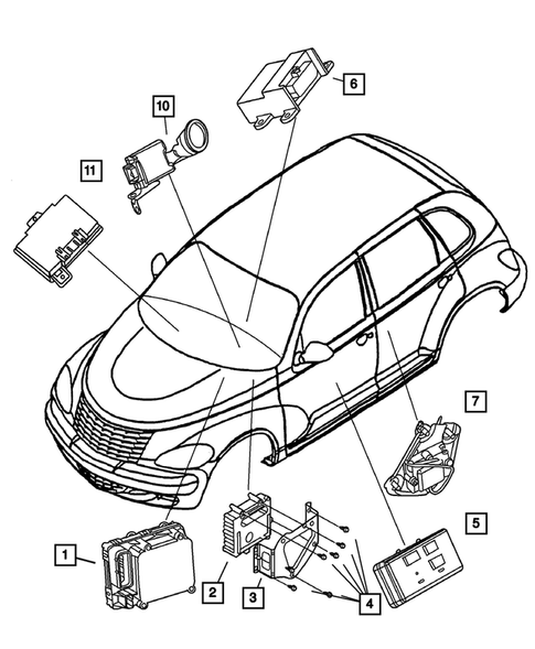 Modules for 2003 Chrysler PT Cruiser #0